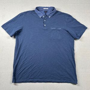 Good Man Brand Shirt Mens XL Golf Polo Oxford Button Down‎ Golf Preppy Navy